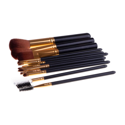 12 Pc Makeup Brush Set