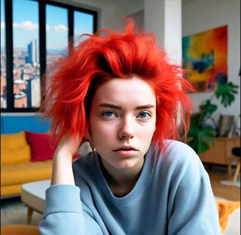 Coral Hair Colour Powder