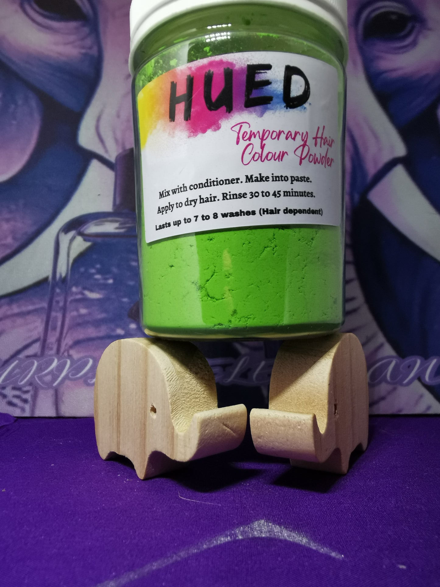Light Green Hair Colour Powder