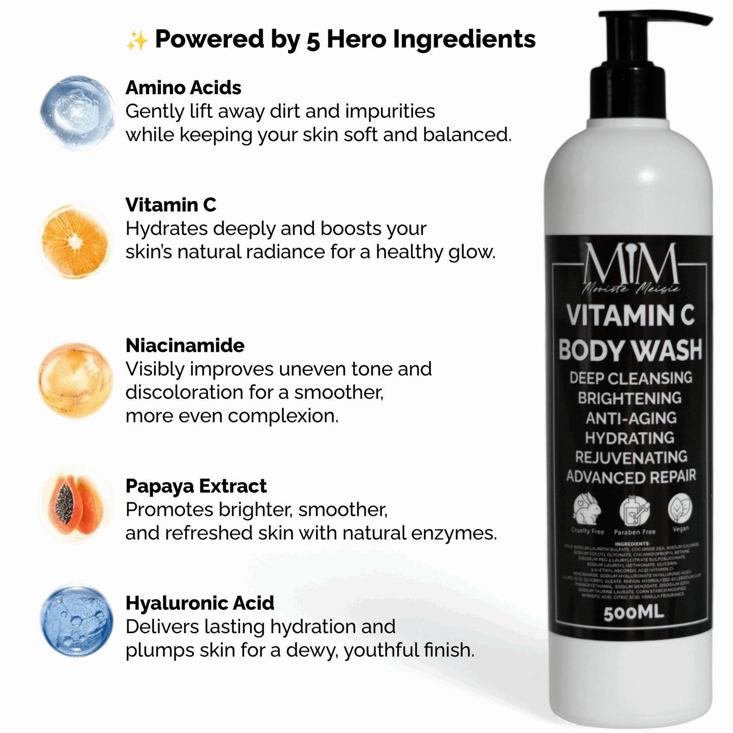 500ml Vitamin C Body Wash