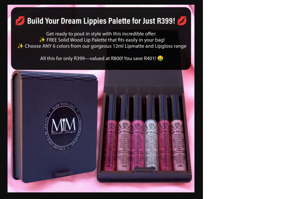 Build Your 6 Shade Lip Palette