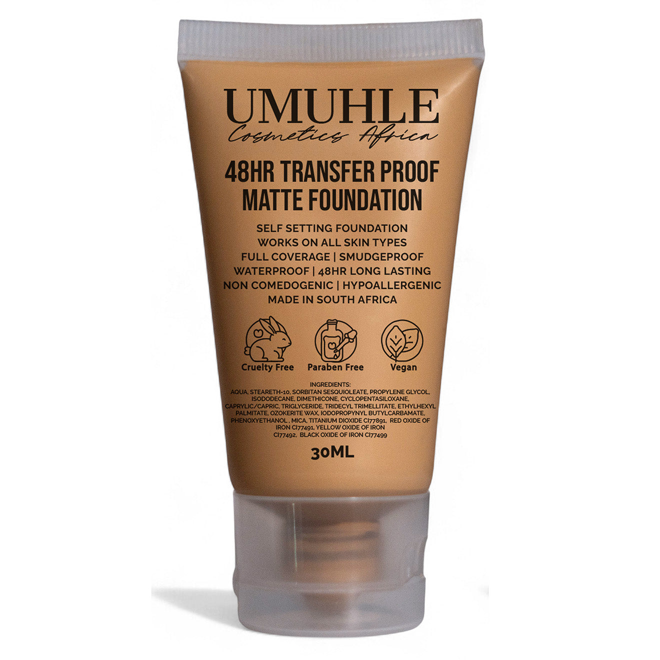 30ml 48HR Matte Transfer Proof Foundation (Umuhle)