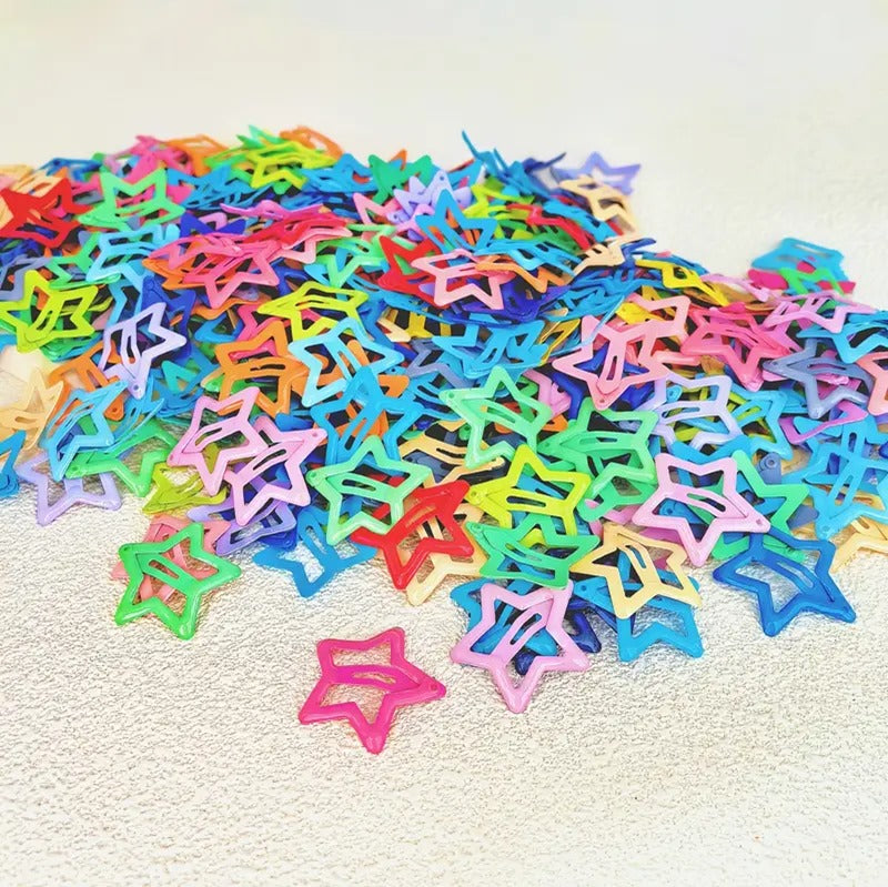 Glow-in-the-Dark Star Hair Clips