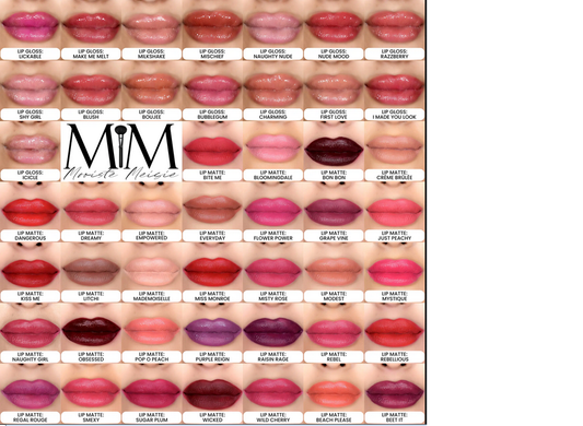 Liquid Lip Matte, Lip Gloss & Lipliner
