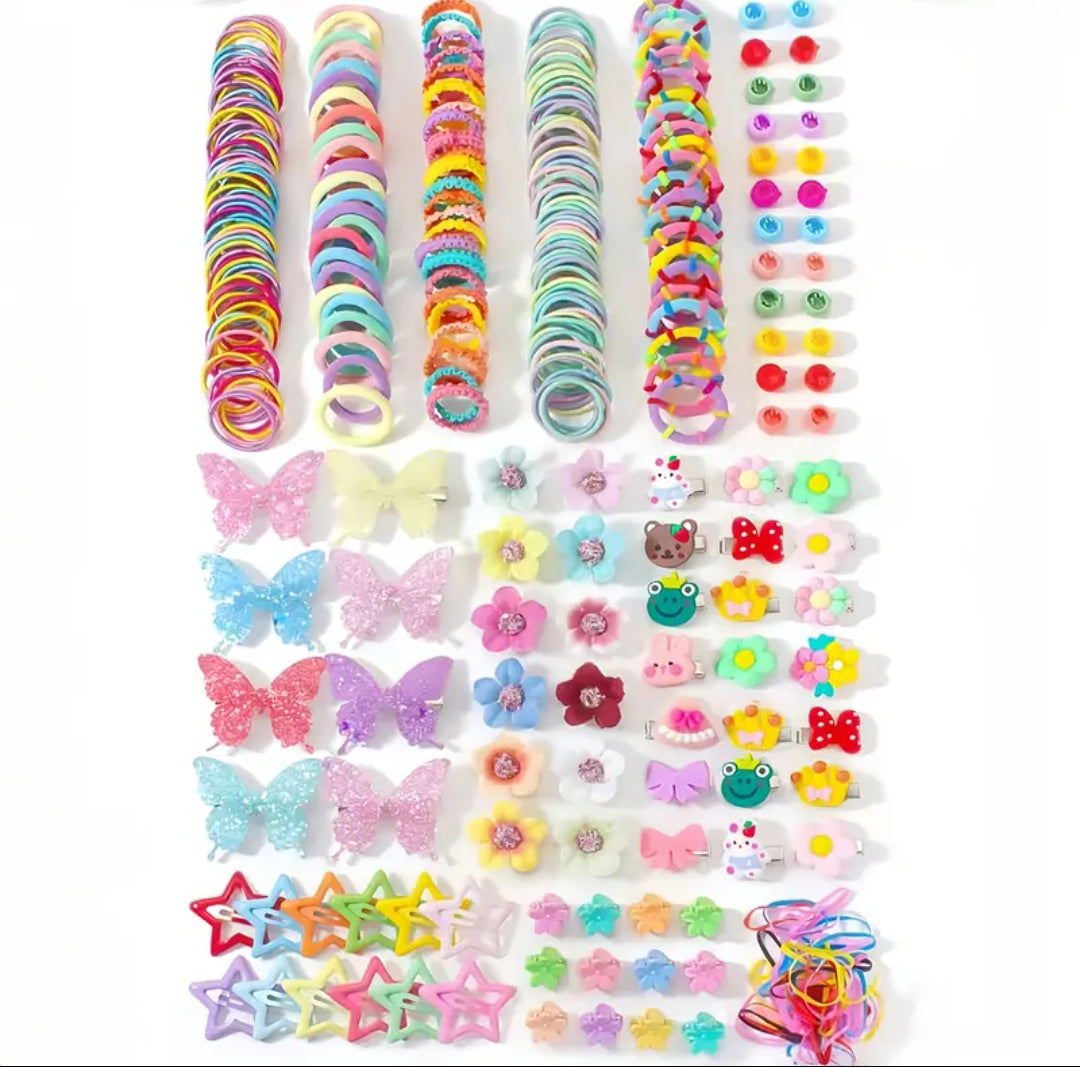510 piece Multicolor Hair Accessory Set