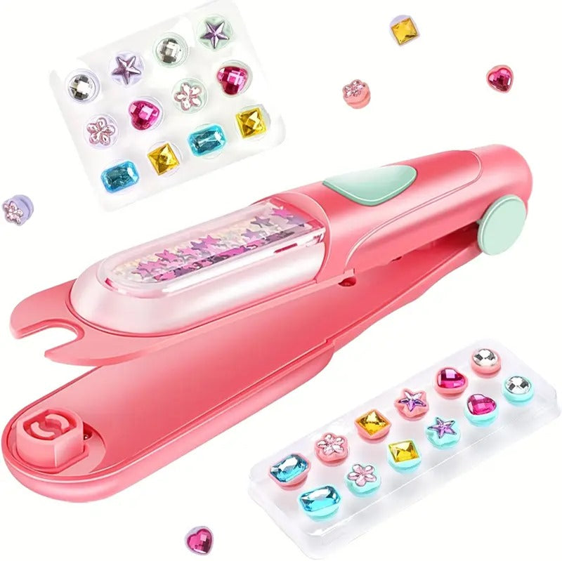 Girls' Sparkling Gem Hair Stamper Kit