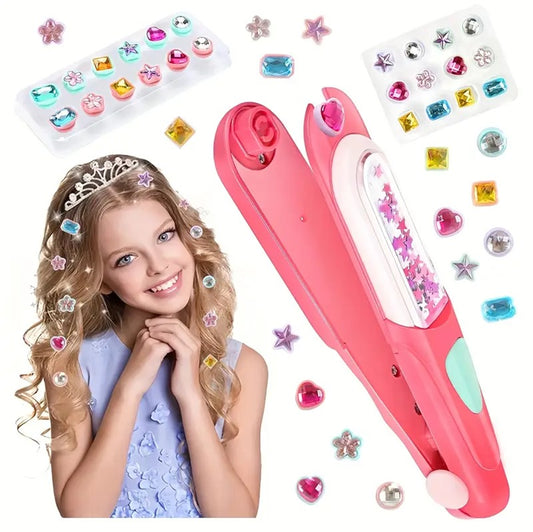 Girls' Sparkling Gem Hair Stamper Kit