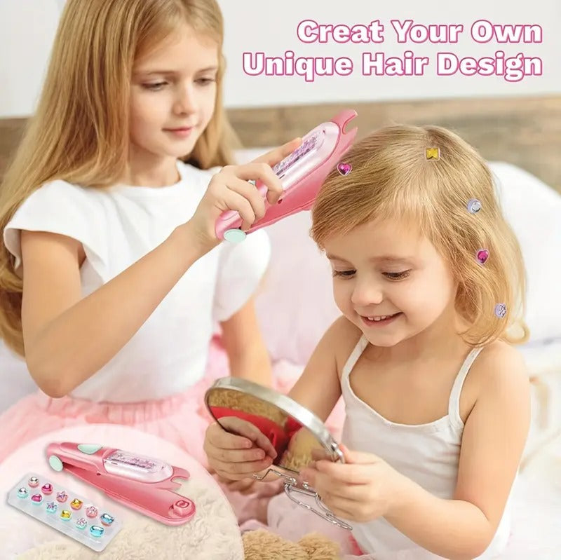 Girls' Sparkling Gem Hair Stamper Kit
