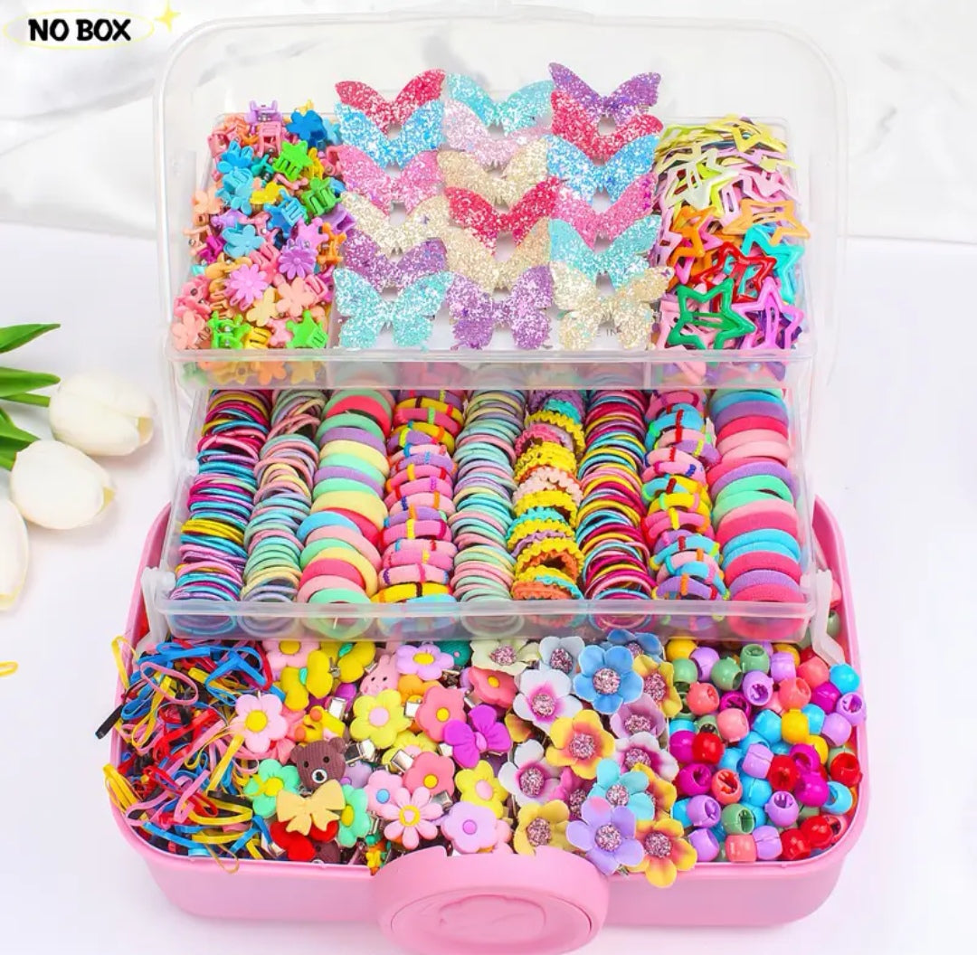 510 piece Multicolor Hair Accessory Set