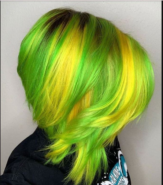 Light Green Hair Colour Powder