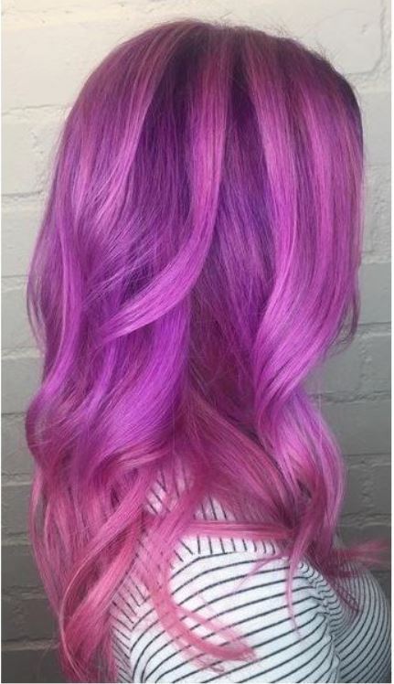 Hair Colour Powder Pink