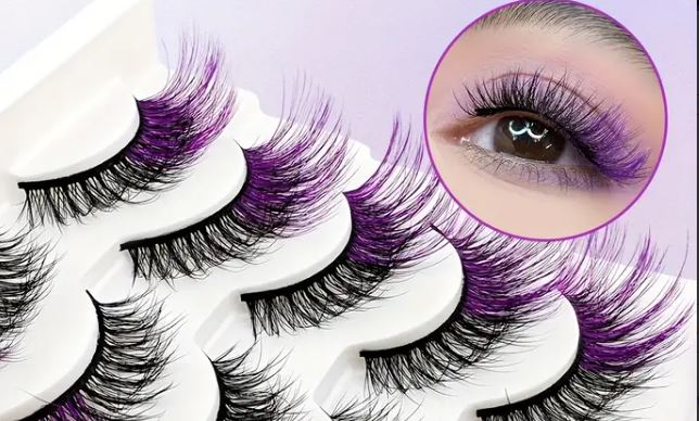 Purple False Eyelashes