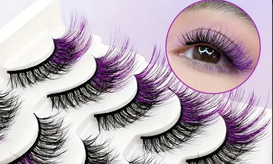 Purple False Eyelashes