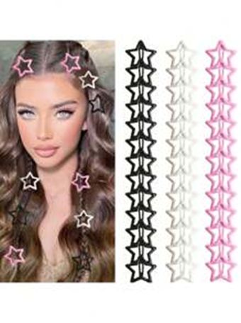 Pink/White/Black Stars