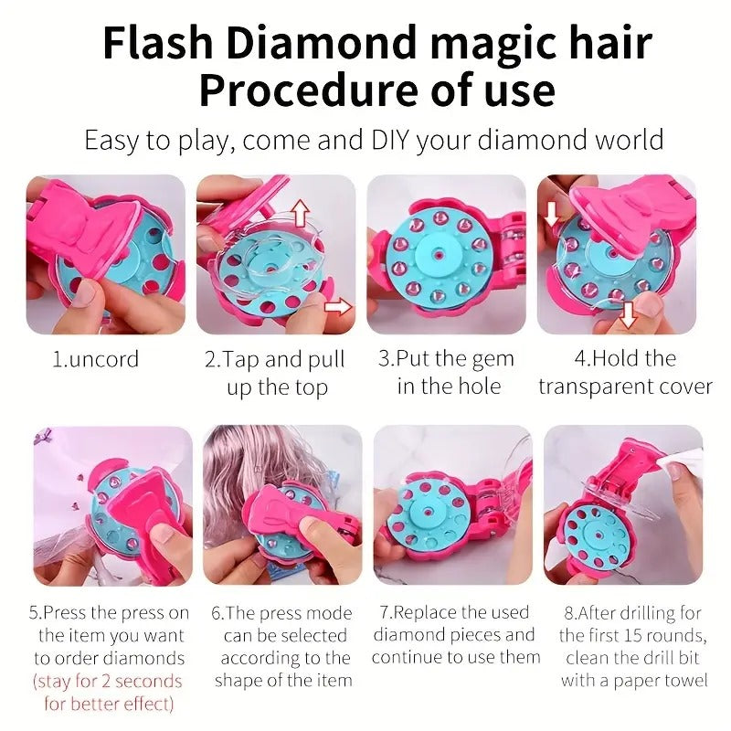 Hair Jewels Stamper DIY Set